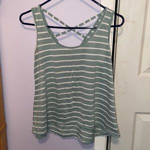 Green striped tank